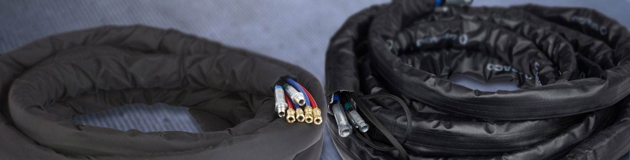 Plural Heated Hoses