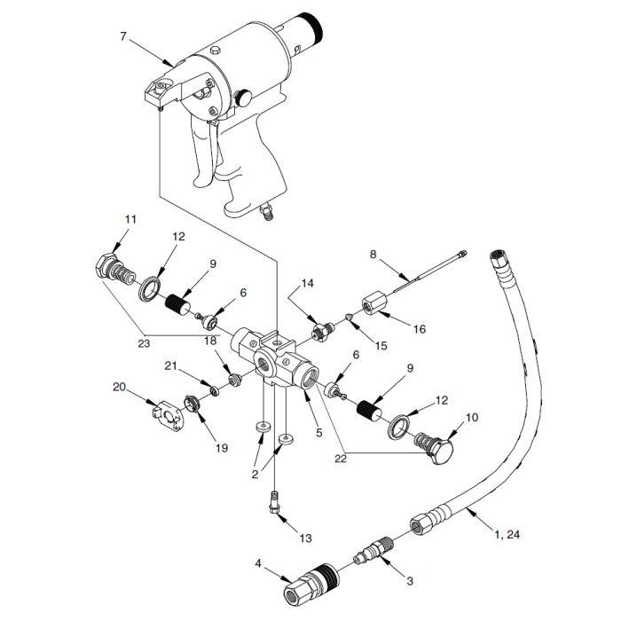 GX-7 400 Gun Repair Manual - Gusmer / Graco 295540 - CJ Spray