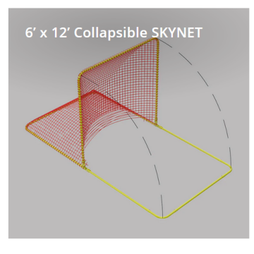 6’ x 12’ SKYNET Collapsible Fall Protection - Leading Edge