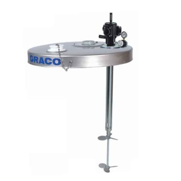 Flange Mounted Agitator for Drum and Mix Tank, Two Aluminum 5.5” Propellers