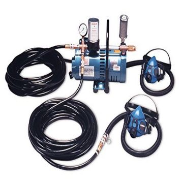 Two-Worker Half Mask System, 50' Hose