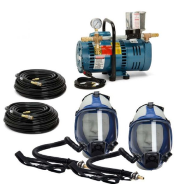 Two-Worker Mask System, 100' Hose