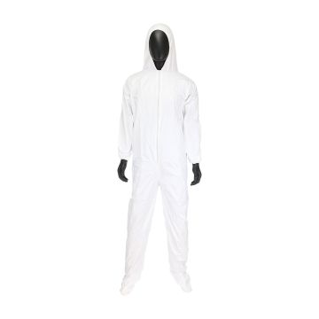 COVERALL, MIDDLEWEIGHT, XL, HOOD & BOOT