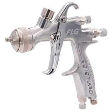 FLG Pressure HVLP Gun Kit, DeVilbiss - KB-555 2 QT Air Cap, Nozzle Size: 1.4mm, 1.8mm