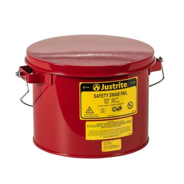 SWAB PAIL, W/DASHER, 6QT, RED