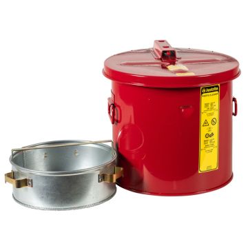 STEEL WASH TANK W/BASKET, 2GAL