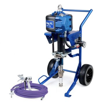 King PC 40:1 Air-Assisted Airless Sprayer, Heavy Duty Cart, Complete - Graco