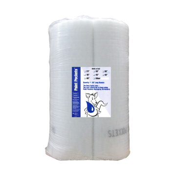 45" x 50' White Paint Pockets, Roll