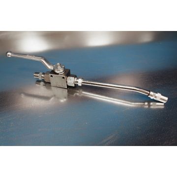 1/4” Dispense Valve Assembly w/ Nipple and Grease Zerk WAND, HP