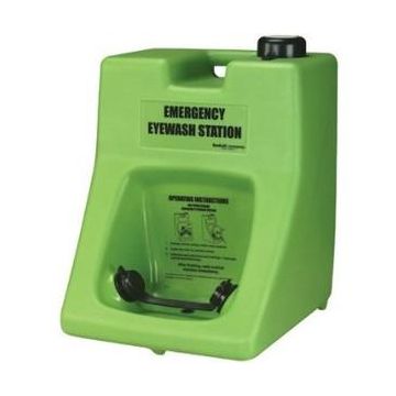 EYEWASH STATION COMPACT PORTABLE GREEN