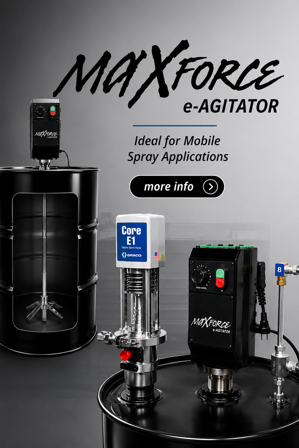 Maxfore Agitators ideal for Mobile Spray Applications.