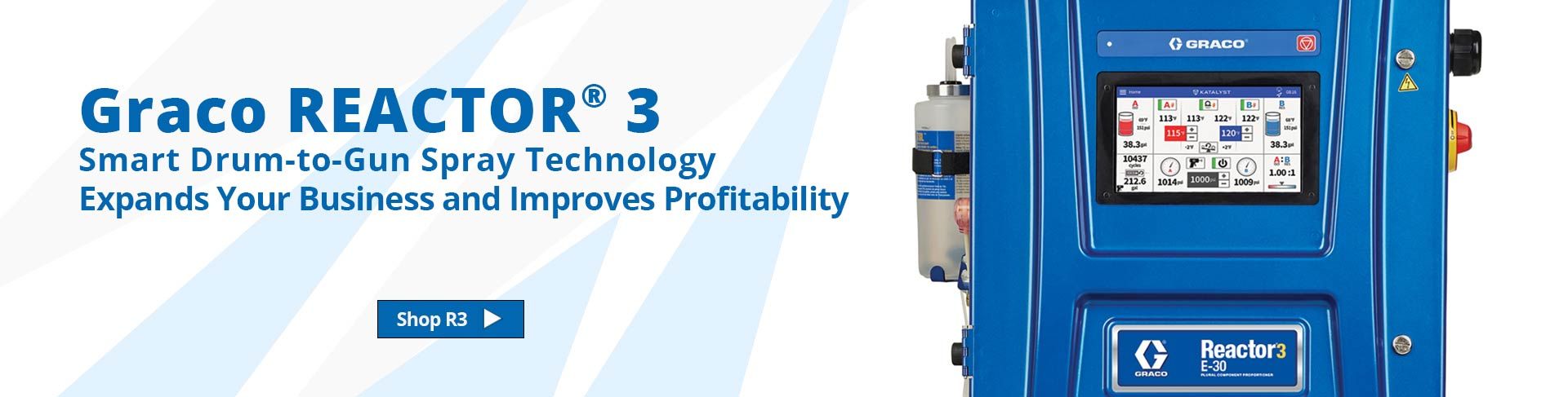 Graco Reactor 3 - Smart Drum-to-Gun Spray Technology Expands Your Business and Improves Profitability