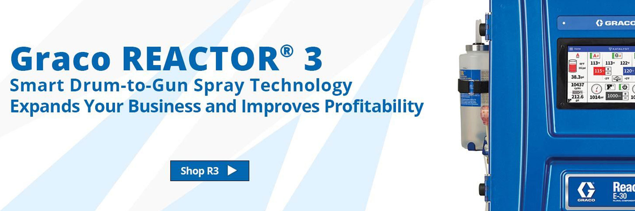 Graco Reactor 3 - Smart Drum-to-Gun Spray Technology Expands Your Business and Improves Profitability