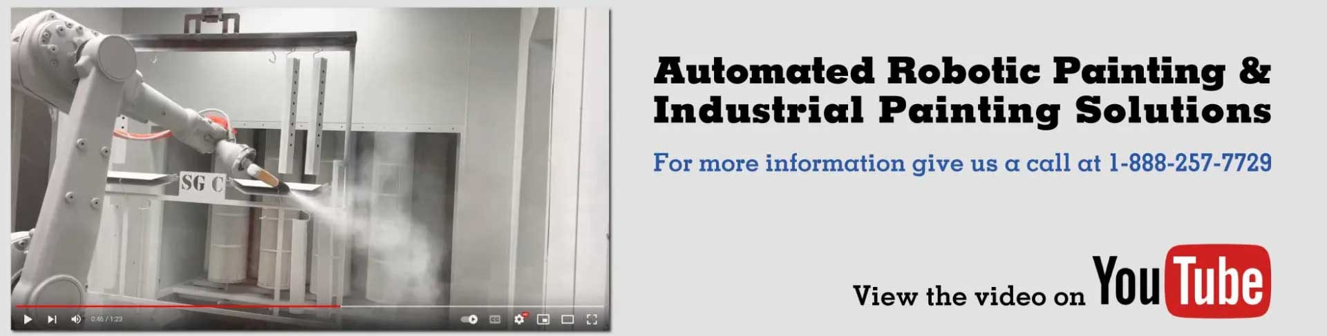 Automated Robotic Painting and Industrial Painting Solutions. Watch the video on YouTube