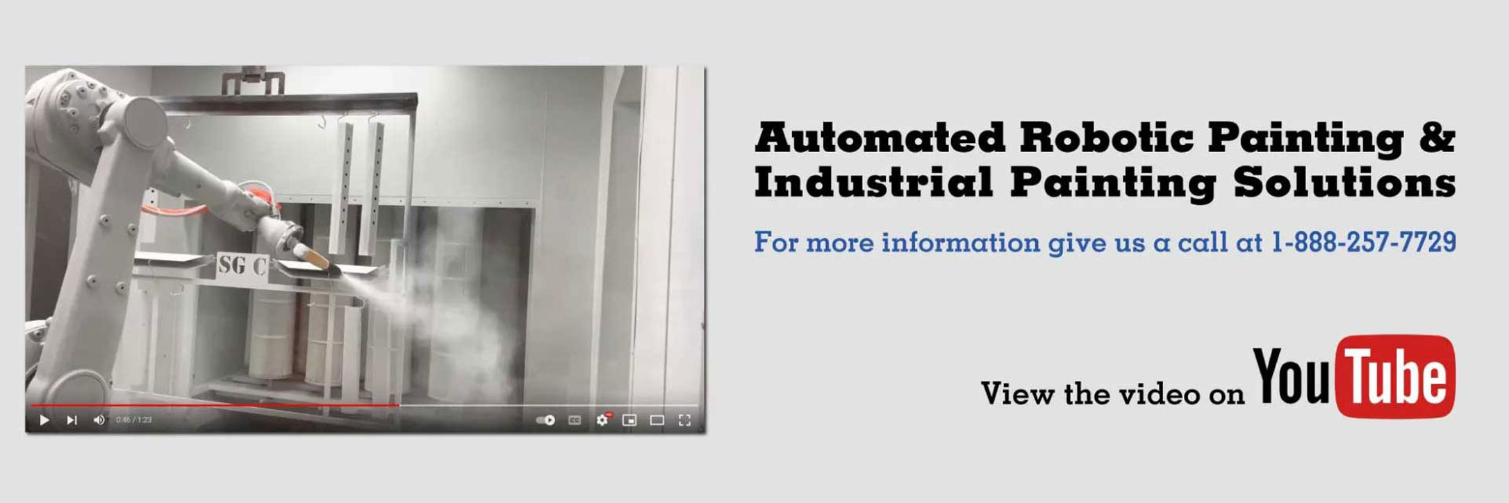 Automated Robotic Painting and Industrial Painting Solutions. Watch the video on YouTube
